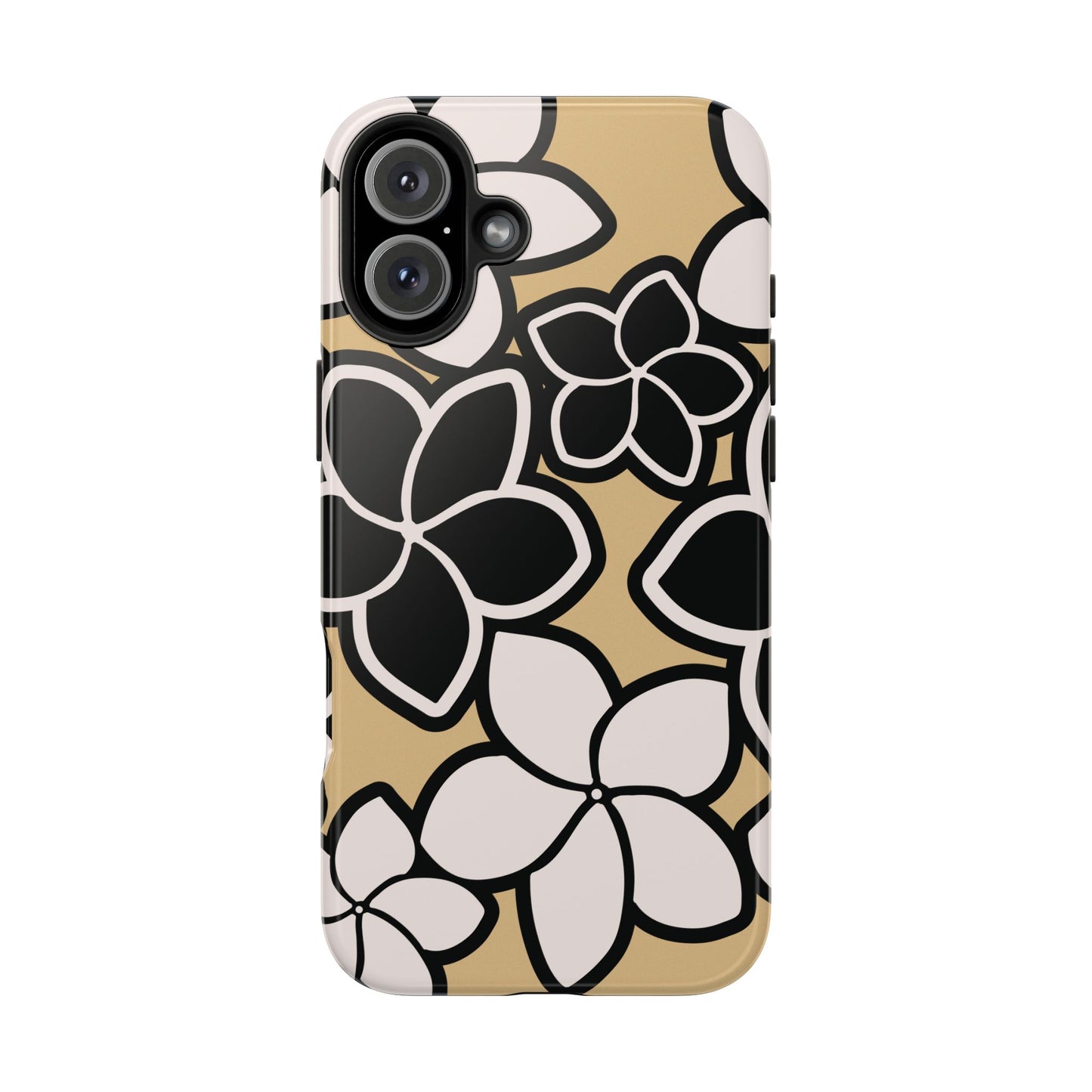 Tough Phone Cases - Plumeria (Black White)