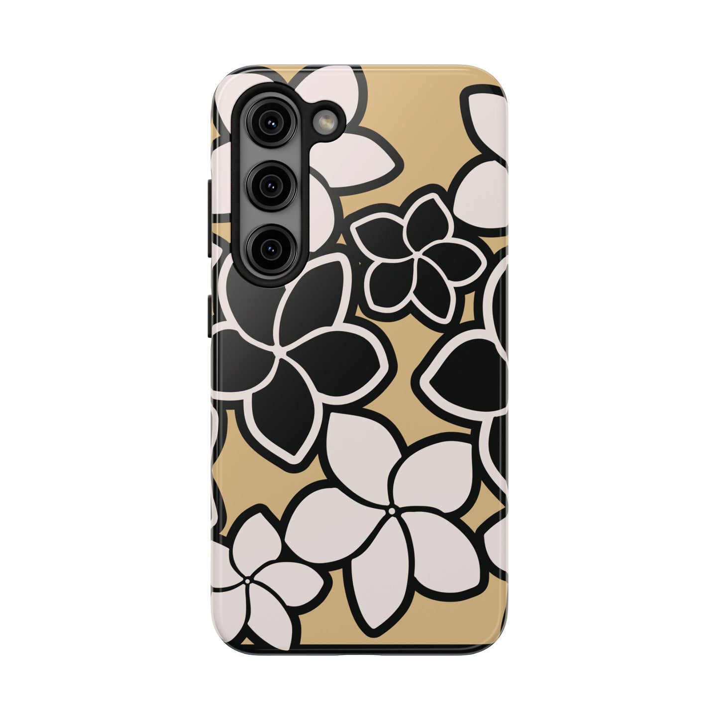 Tough Phone Cases - Plumeria (Black White)