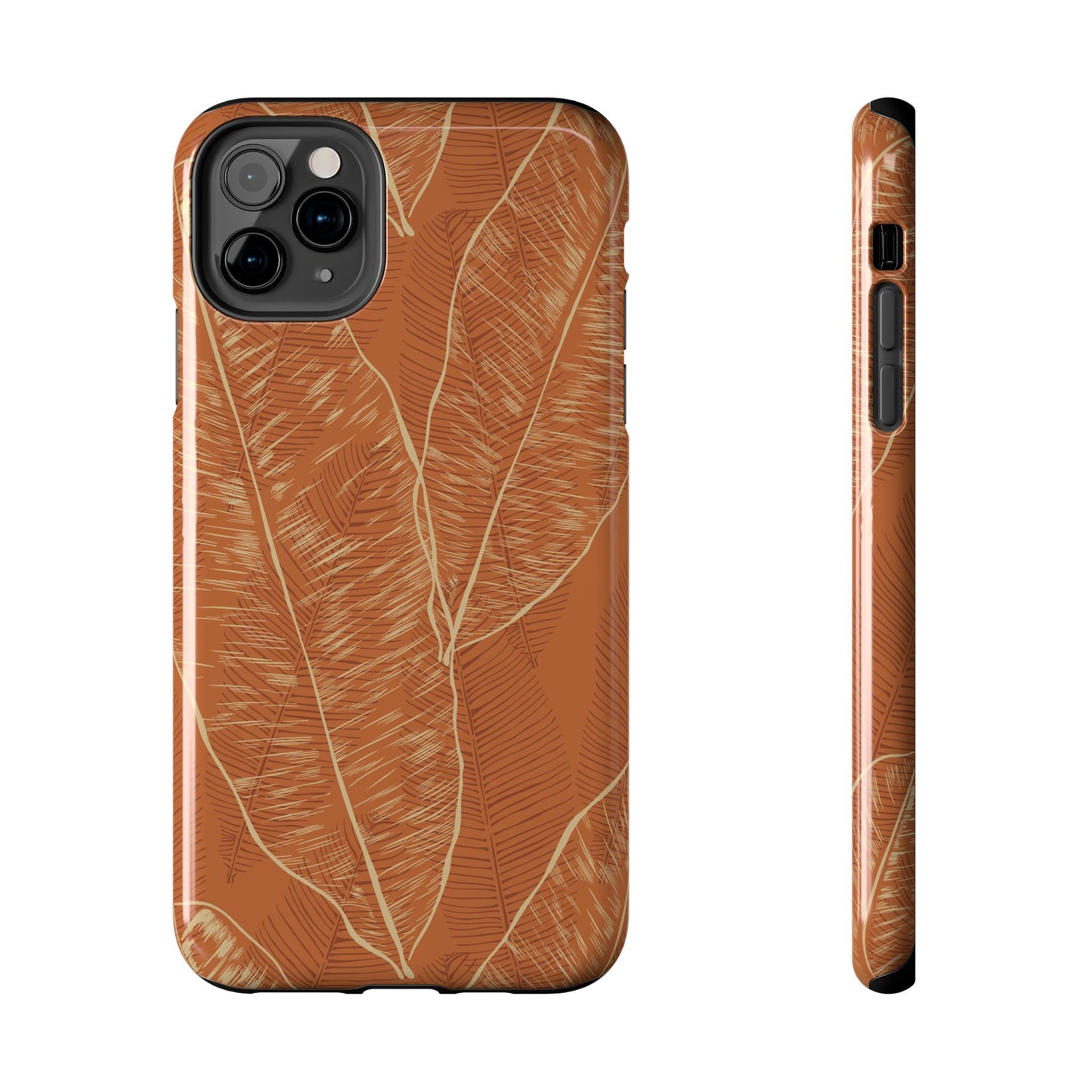 Tough Phone Cases - Banana Leaf (Rust)