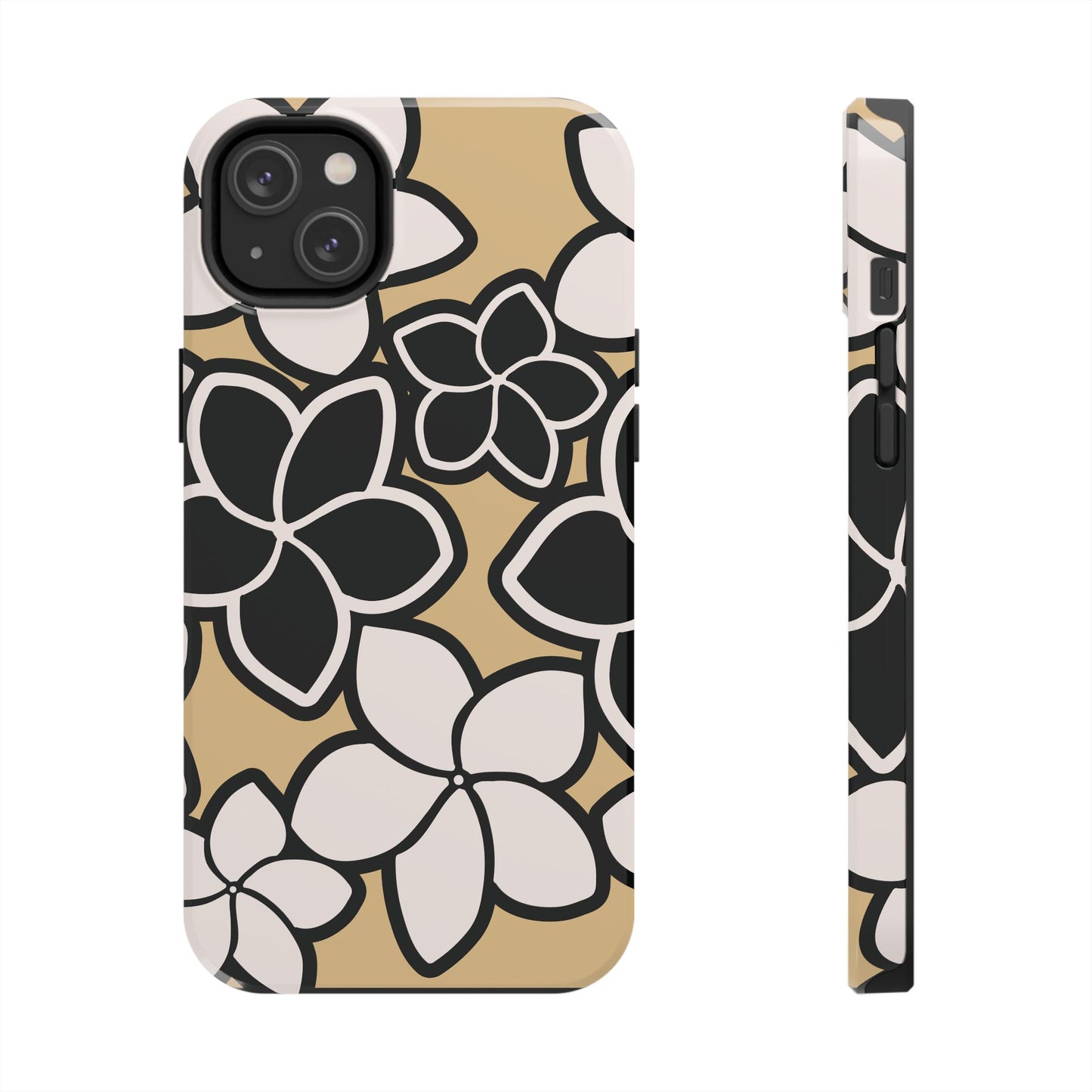 Tough Phone Cases - Plumeria (Black White)