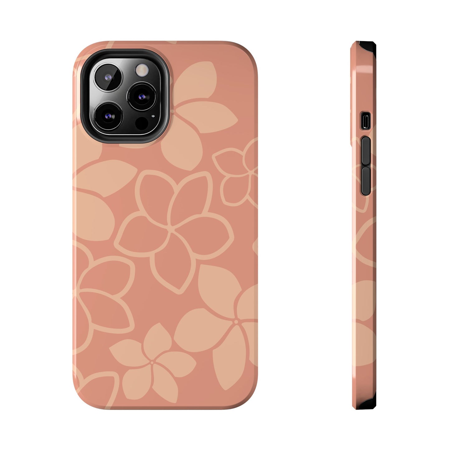 Tough Phone Cases - Plumeria (Salmon)