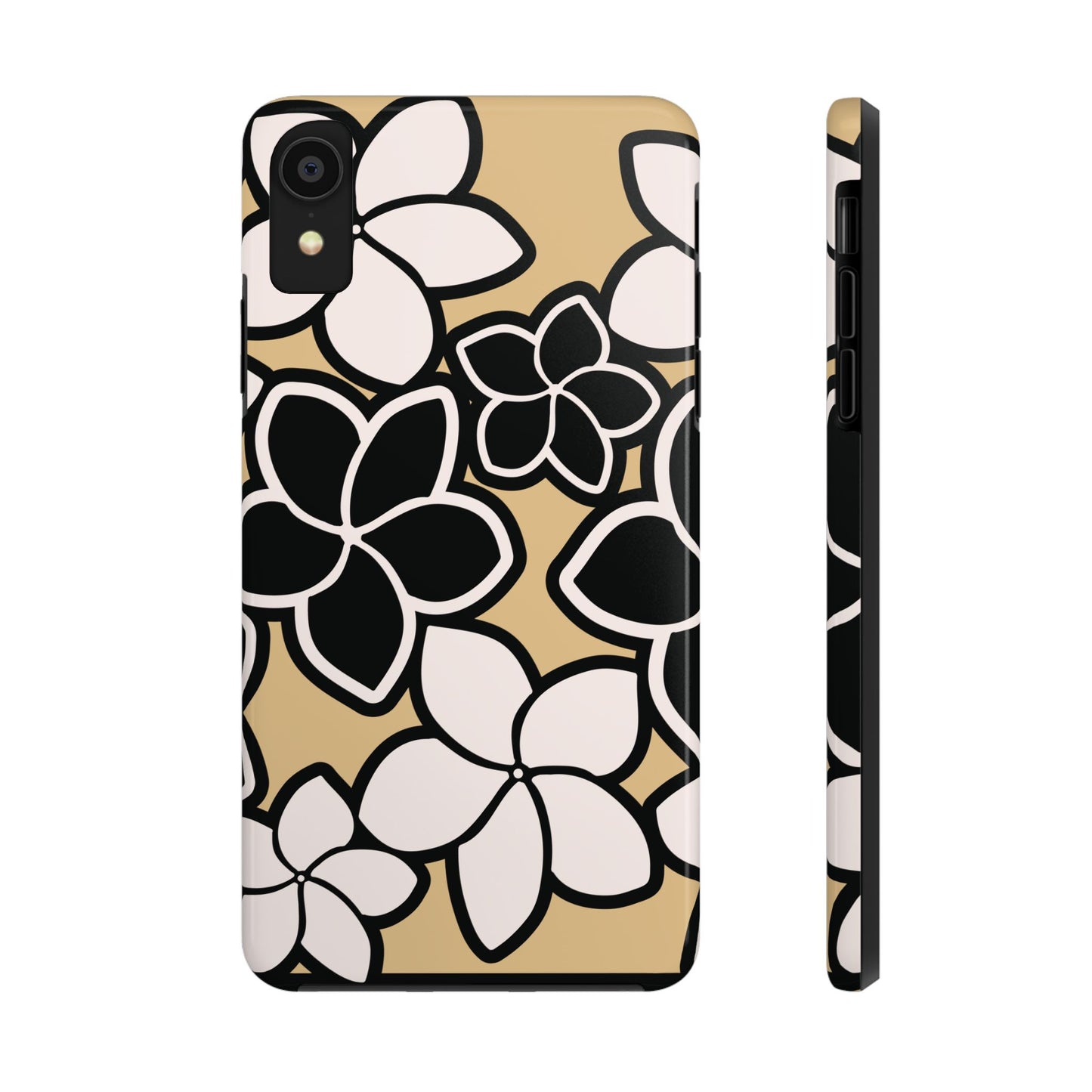 Tough Phone Cases - Plumeria (Black White)