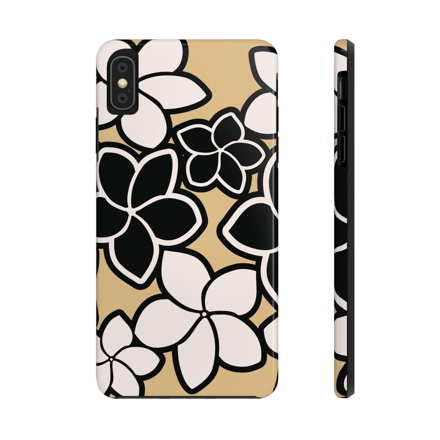 Tough Phone Cases - Plumeria (Black White)