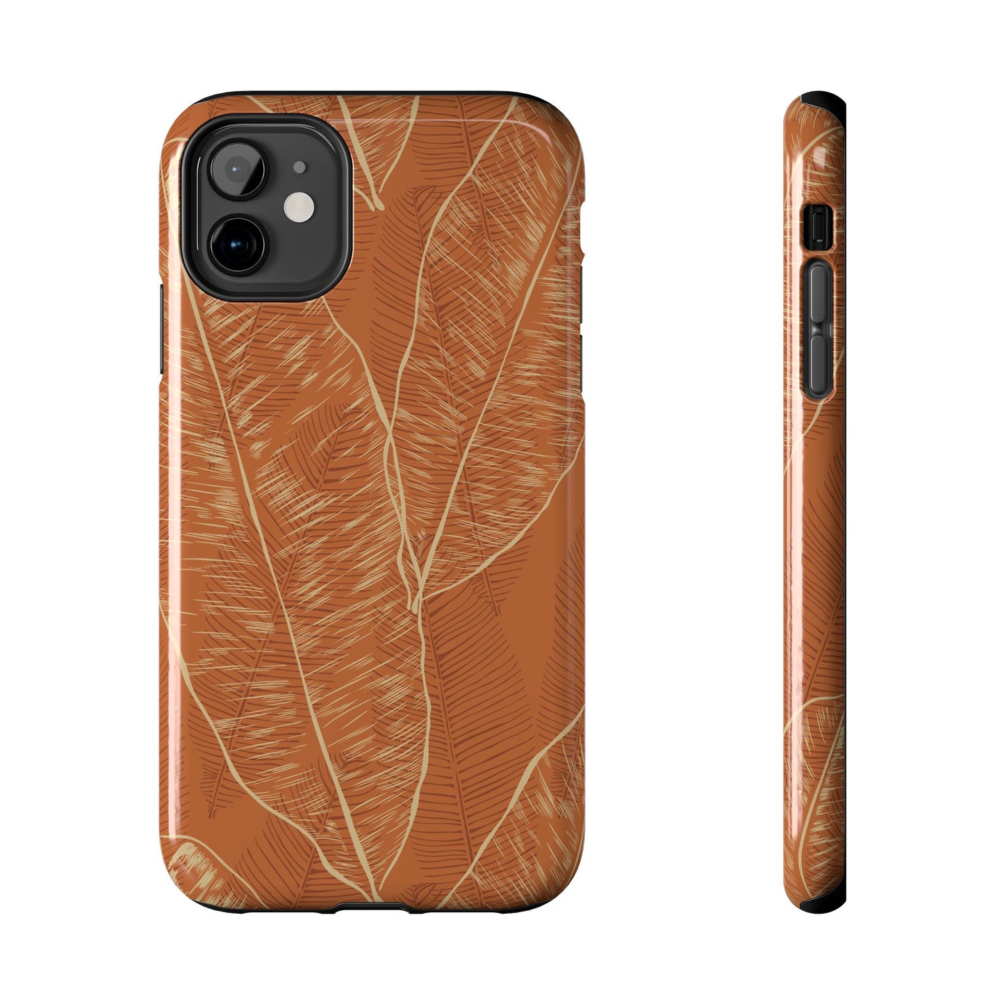 Tough Phone Cases - Banana Leaf (Rust)