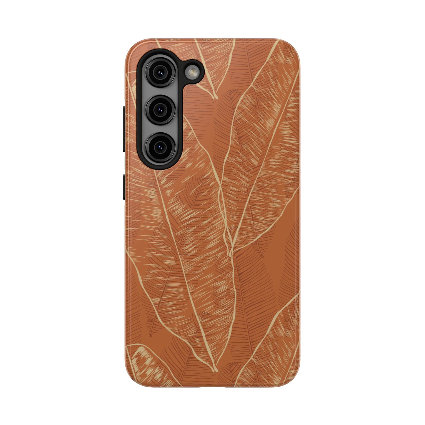 Tough Phone Cases - Banana Leaf (Rust)