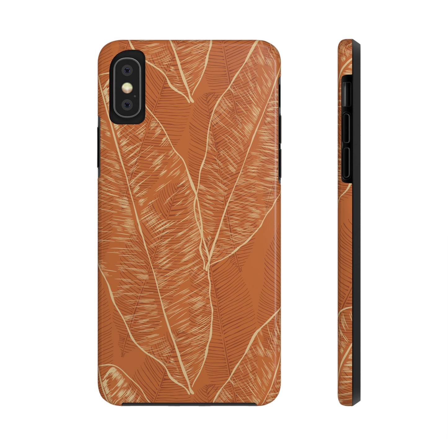 Tough Phone Cases - Banana Leaf (Rust)