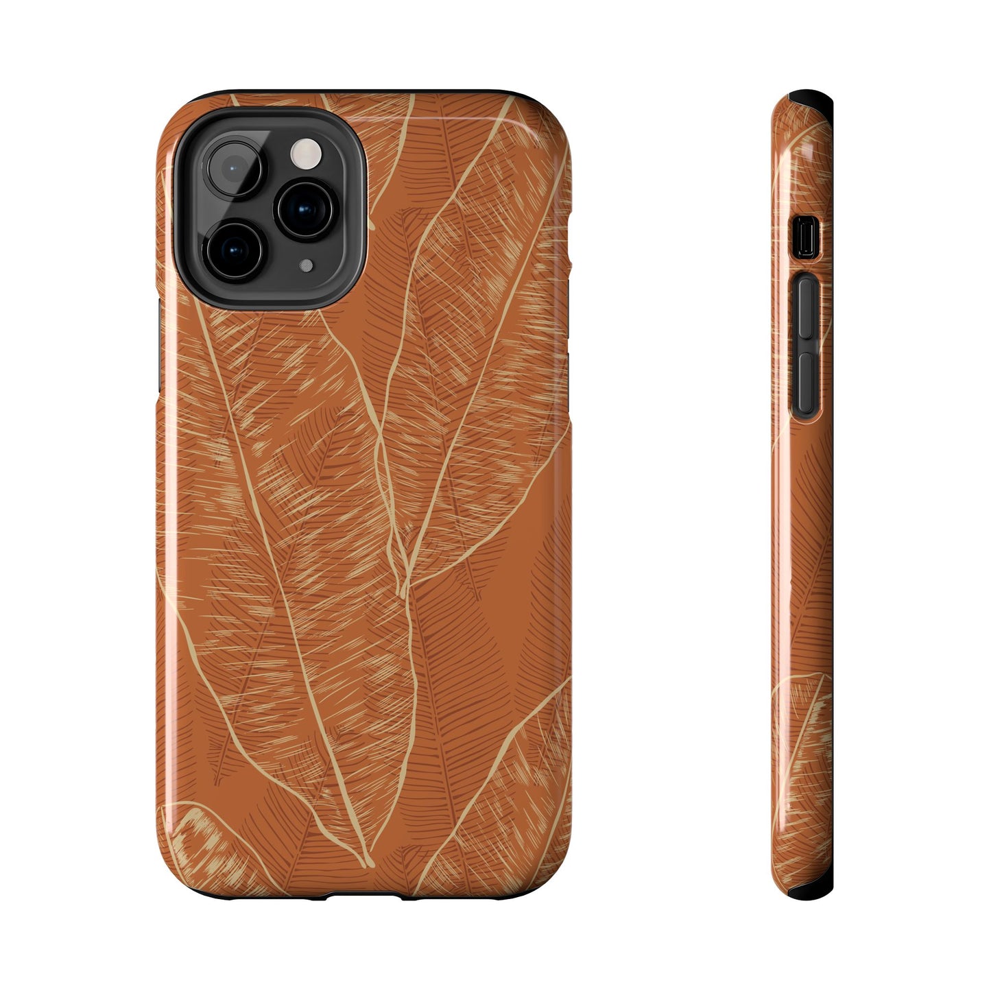 Tough Phone Cases - Banana Leaf (Rust)