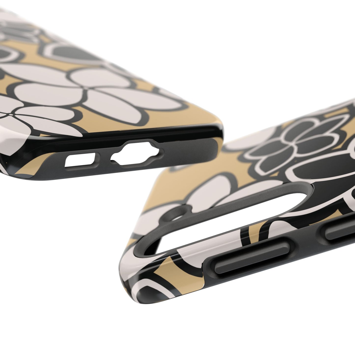 Tough Phone Cases - Plumeria (Black White)