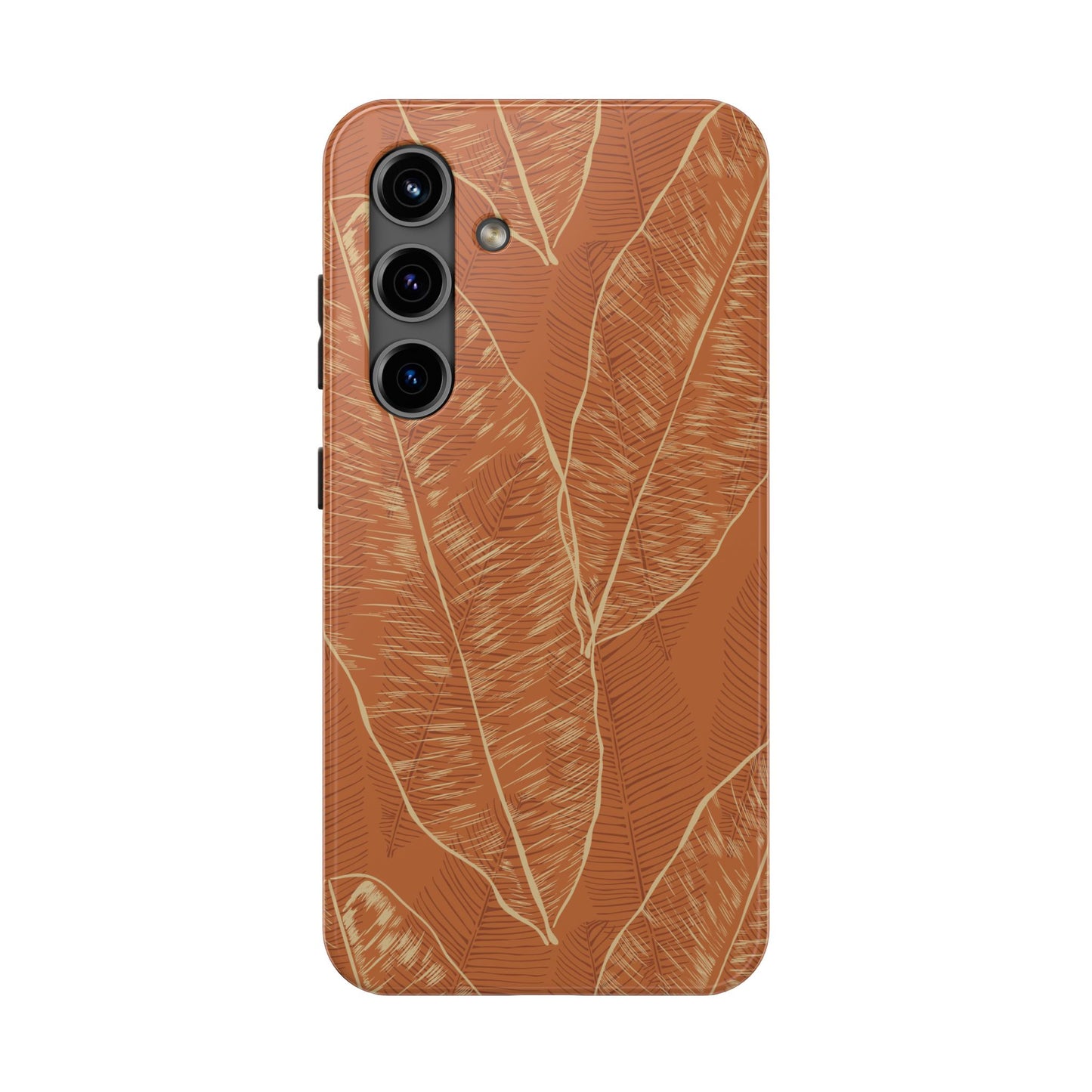 Tough Phone Cases - Banana Leaf (Rust)