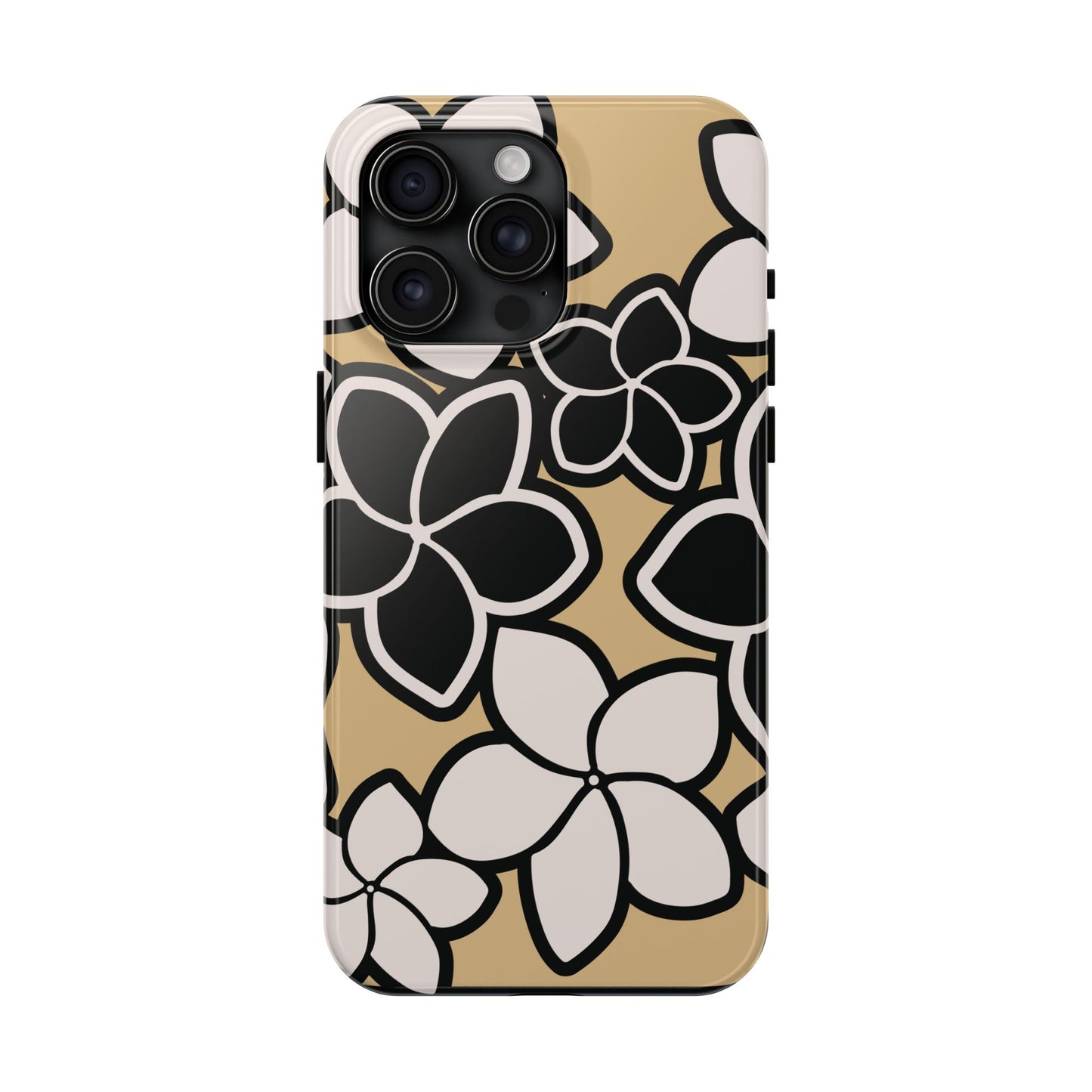 Tough Phone Cases - Plumeria (Black White)