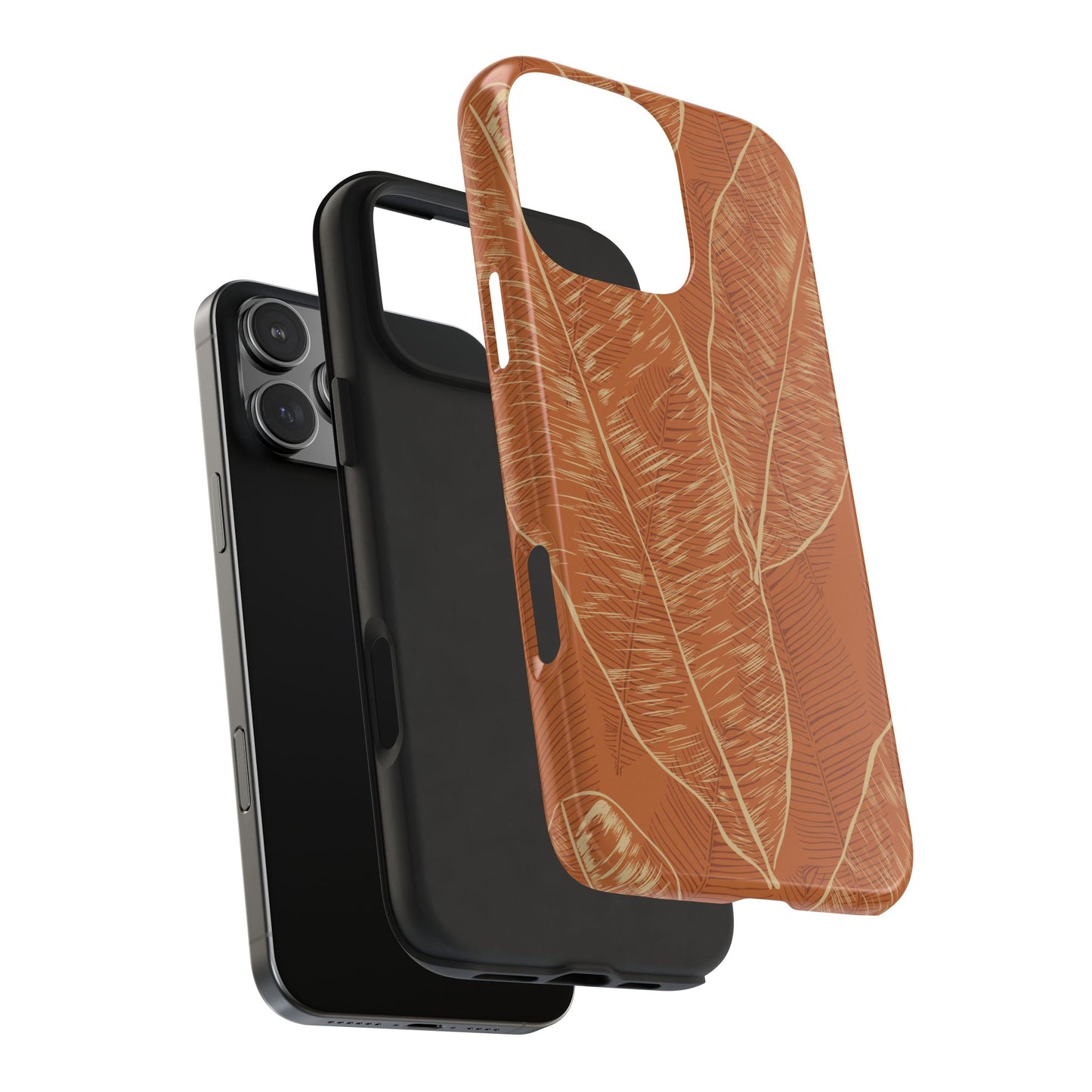 Tough Phone Cases - Banana Leaf (Rust)