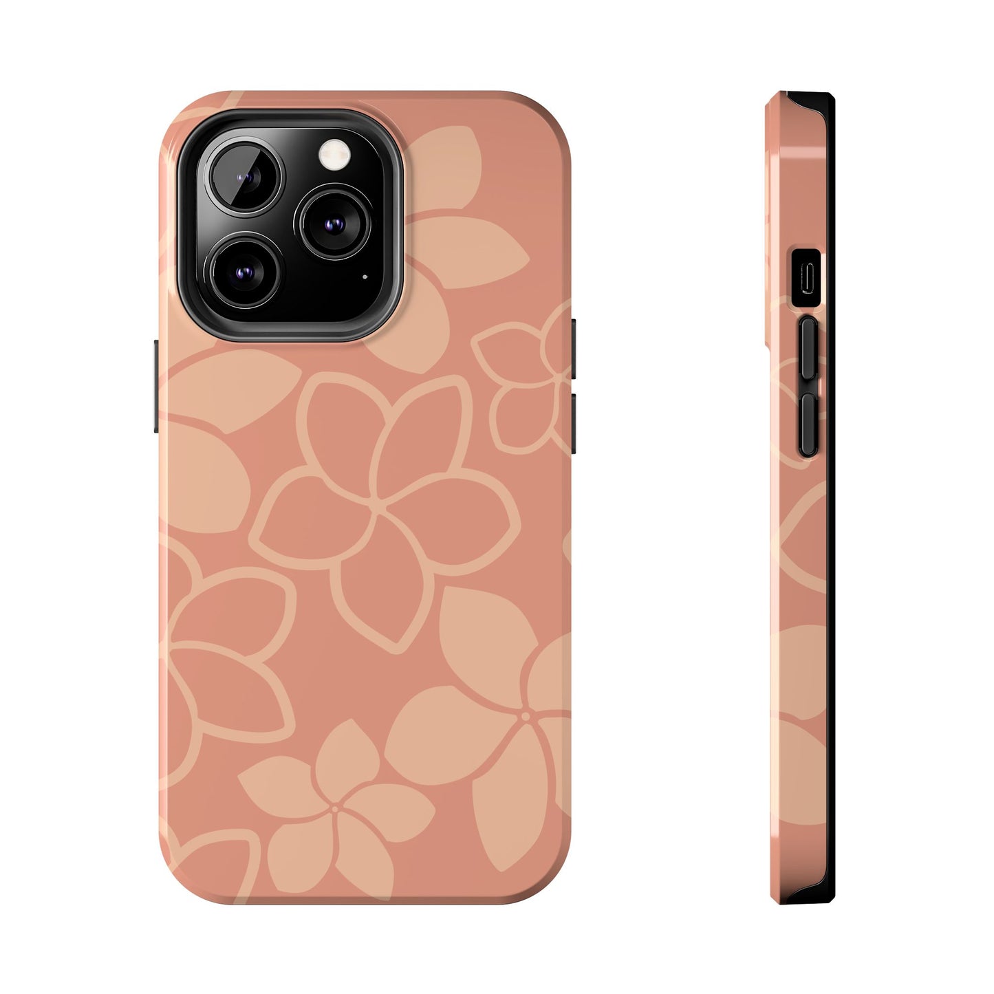 Tough Phone Cases - Plumeria (Salmon)
