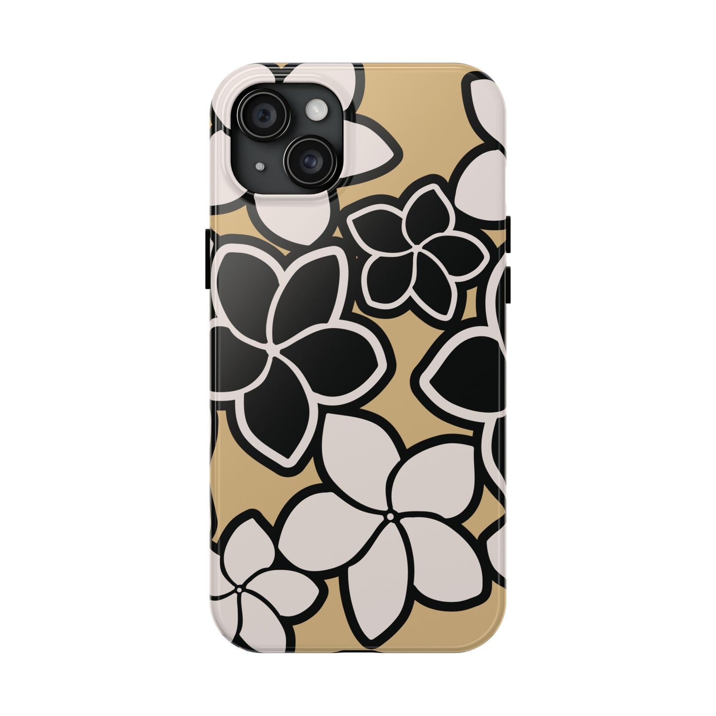 Tough Phone Cases - Plumeria (Black White)