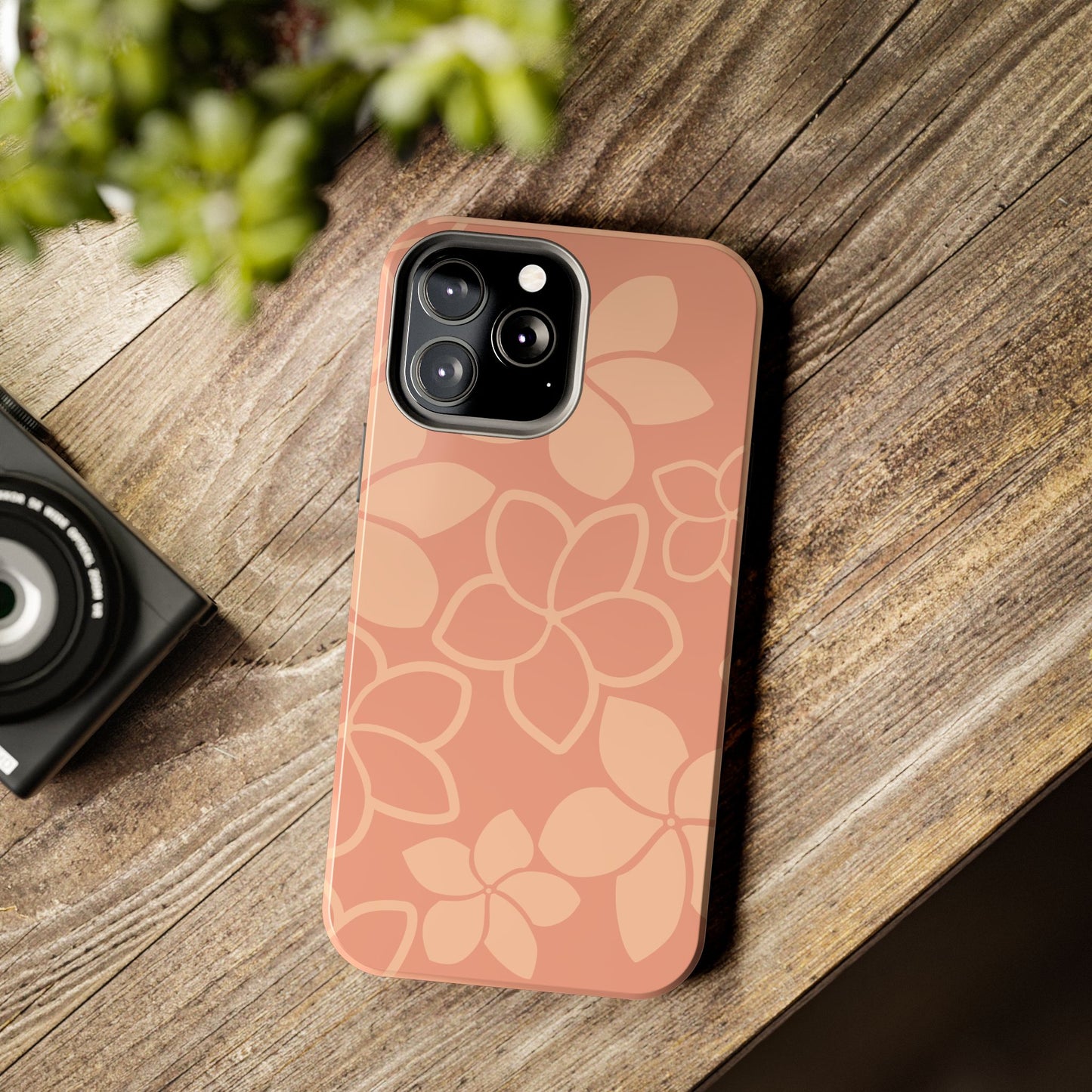 Tough Phone Cases - Plumeria (Salmon)