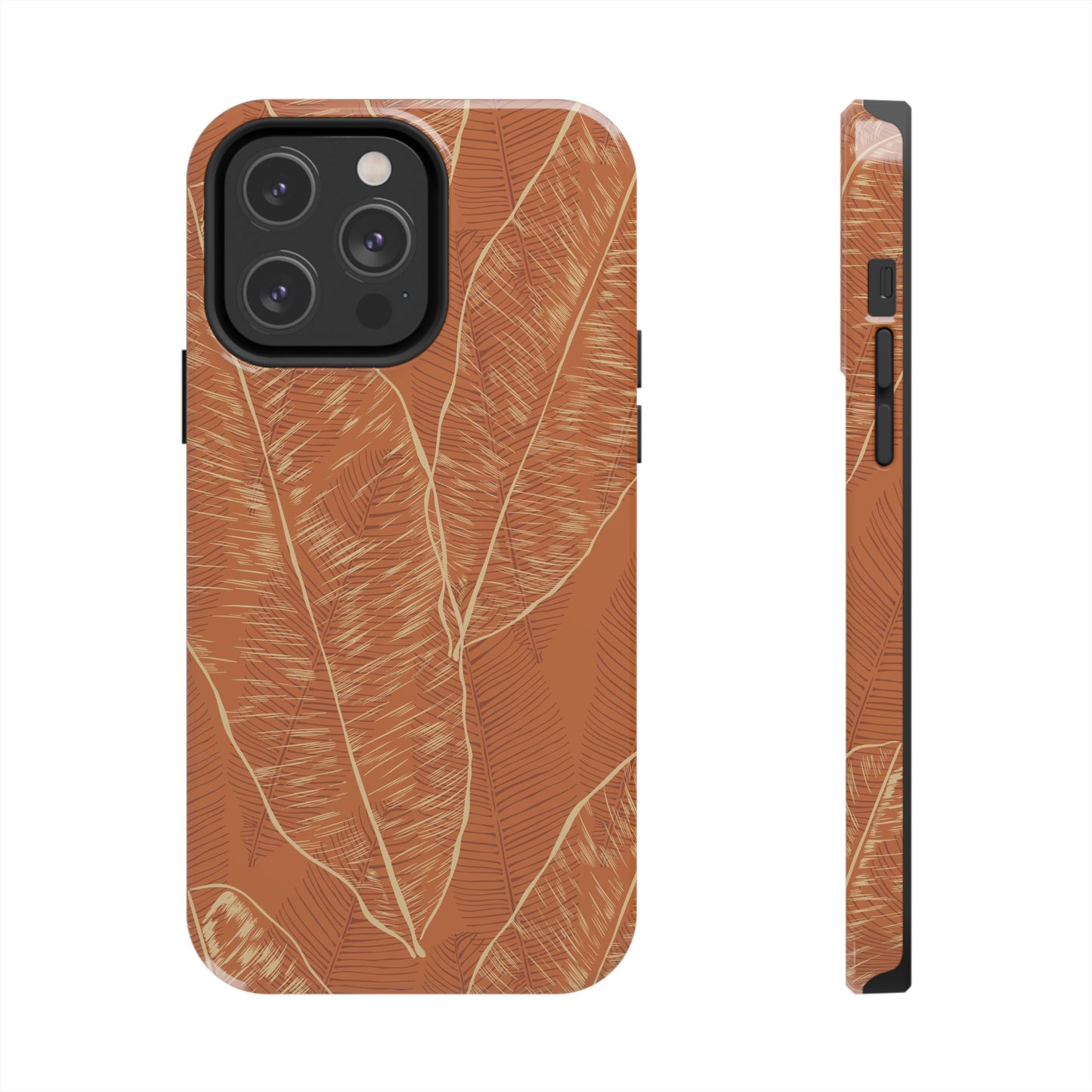 Tough Phone Cases - Banana Leaf (Rust)
