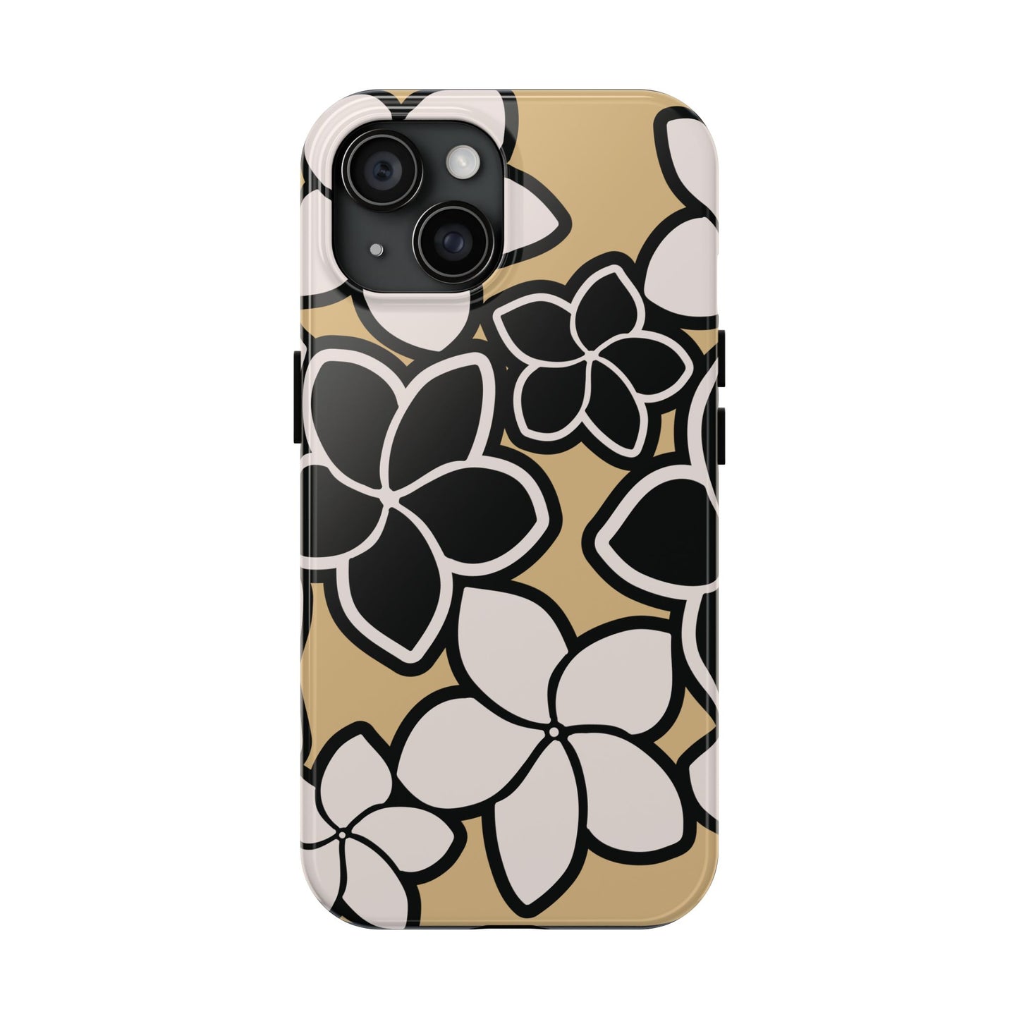 Tough Phone Cases - Plumeria (Black White)