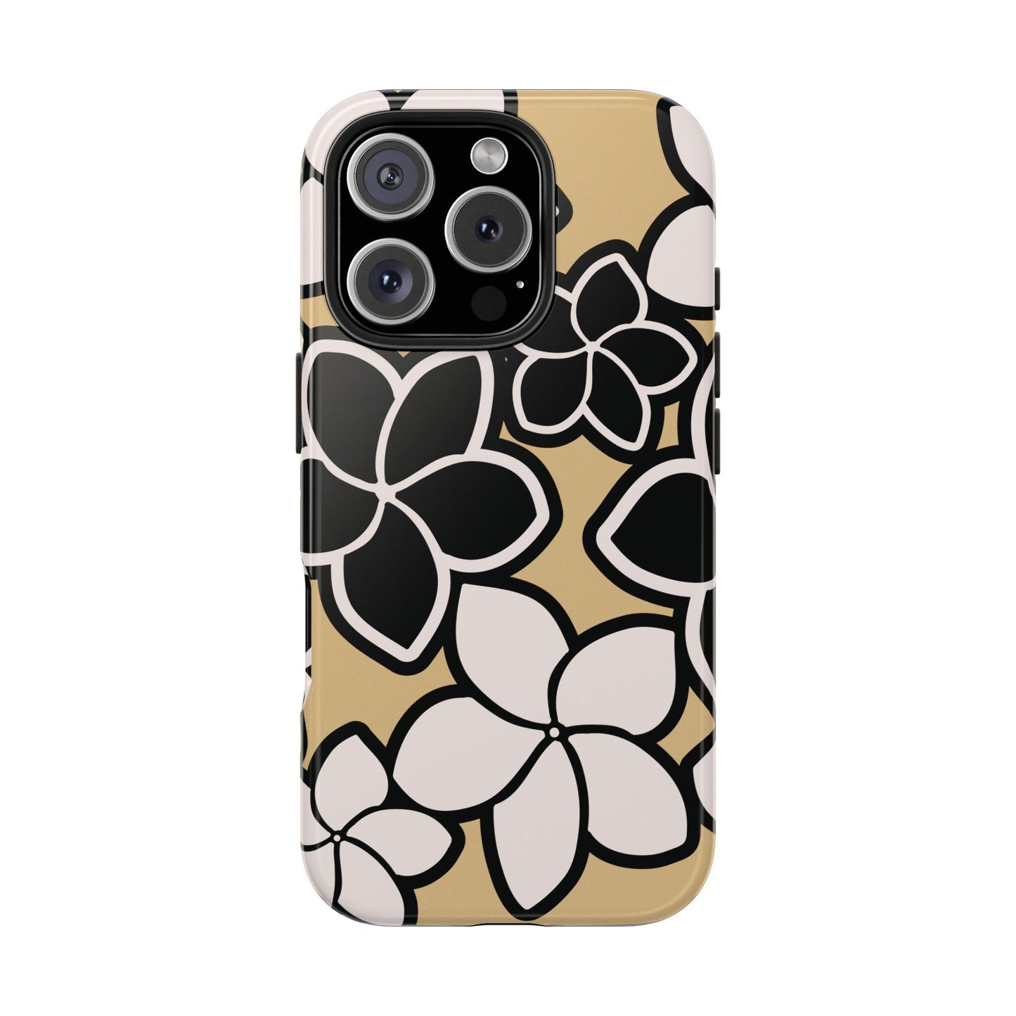 Tough Phone Cases - Plumeria (Black White)