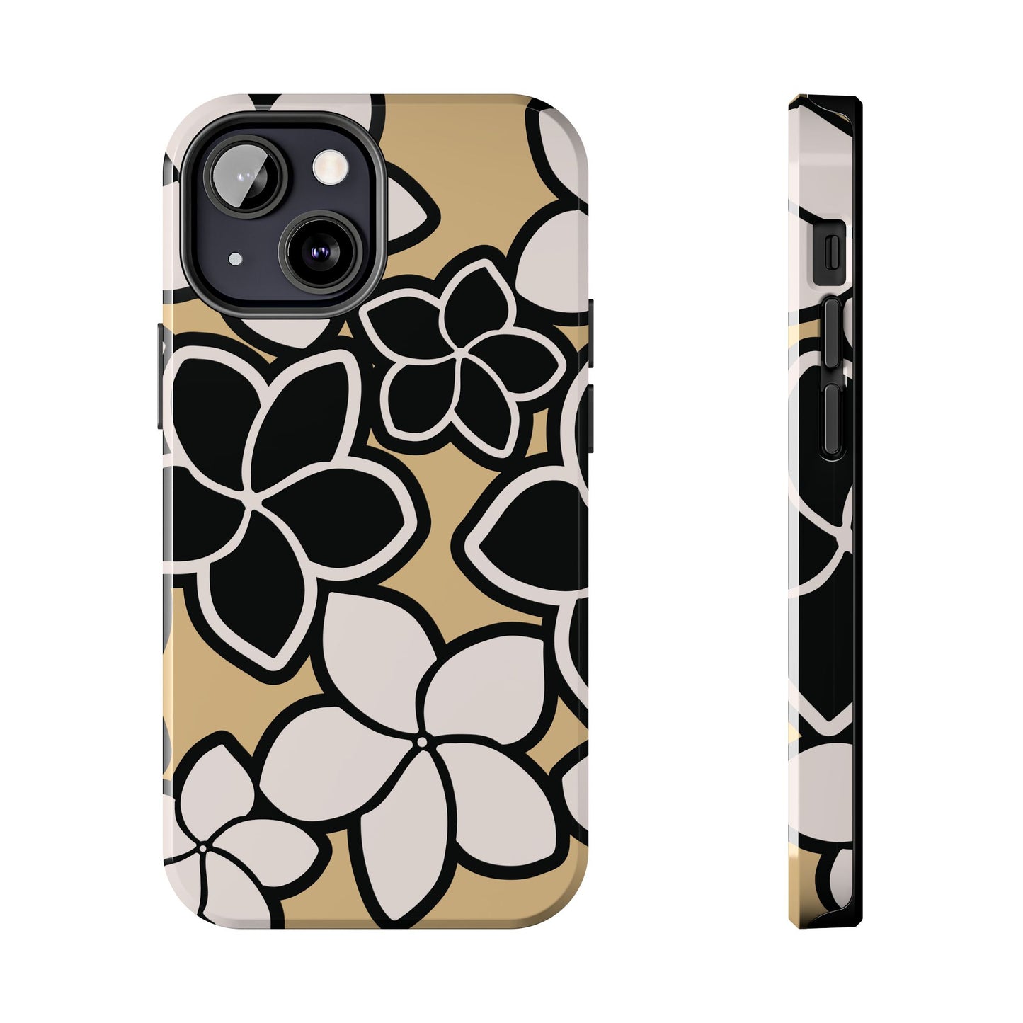 Tough Phone Cases - Plumeria (Black White)