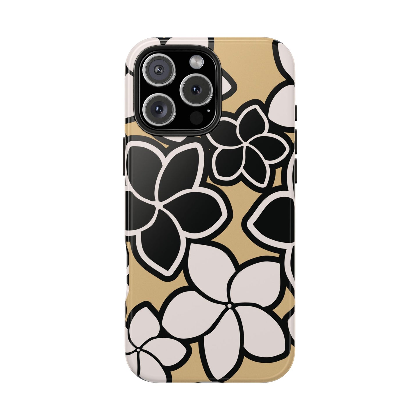 Tough Phone Cases - Plumeria (Black White)