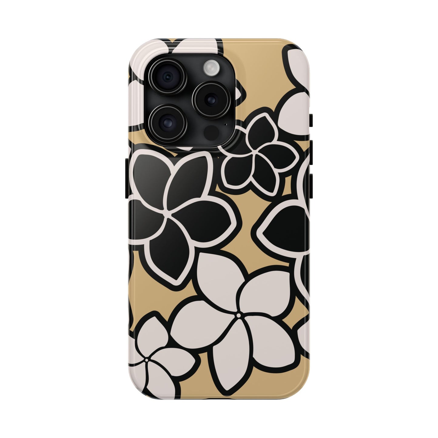 Tough Phone Cases - Plumeria (Black White)