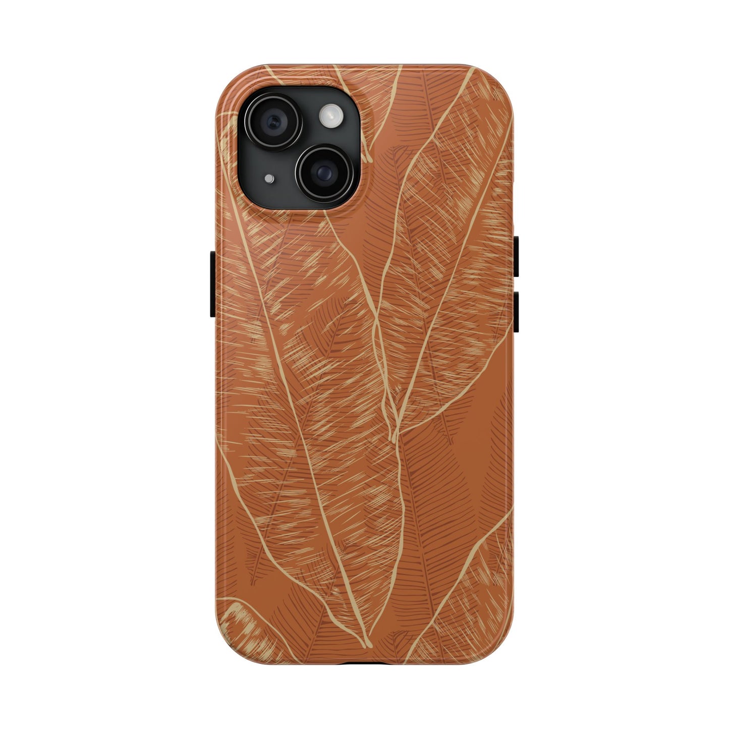 Tough Phone Cases - Banana Leaf (Rust)
