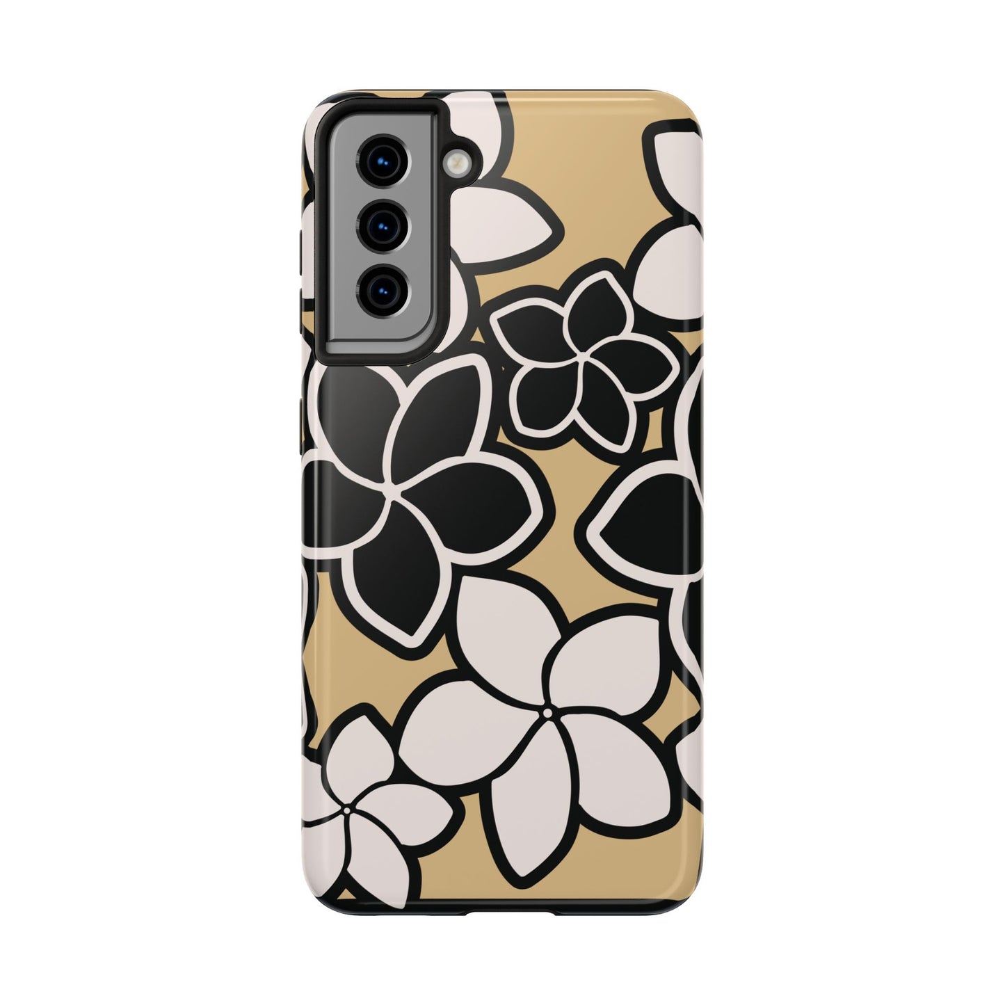 Tough Phone Cases - Plumeria (Black White)