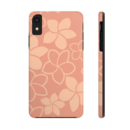 Tough Phone Cases - Plumeria (Salmon)
