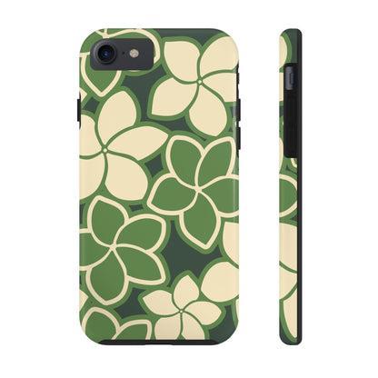 Tough Phone Cases - Plumeria (Green)