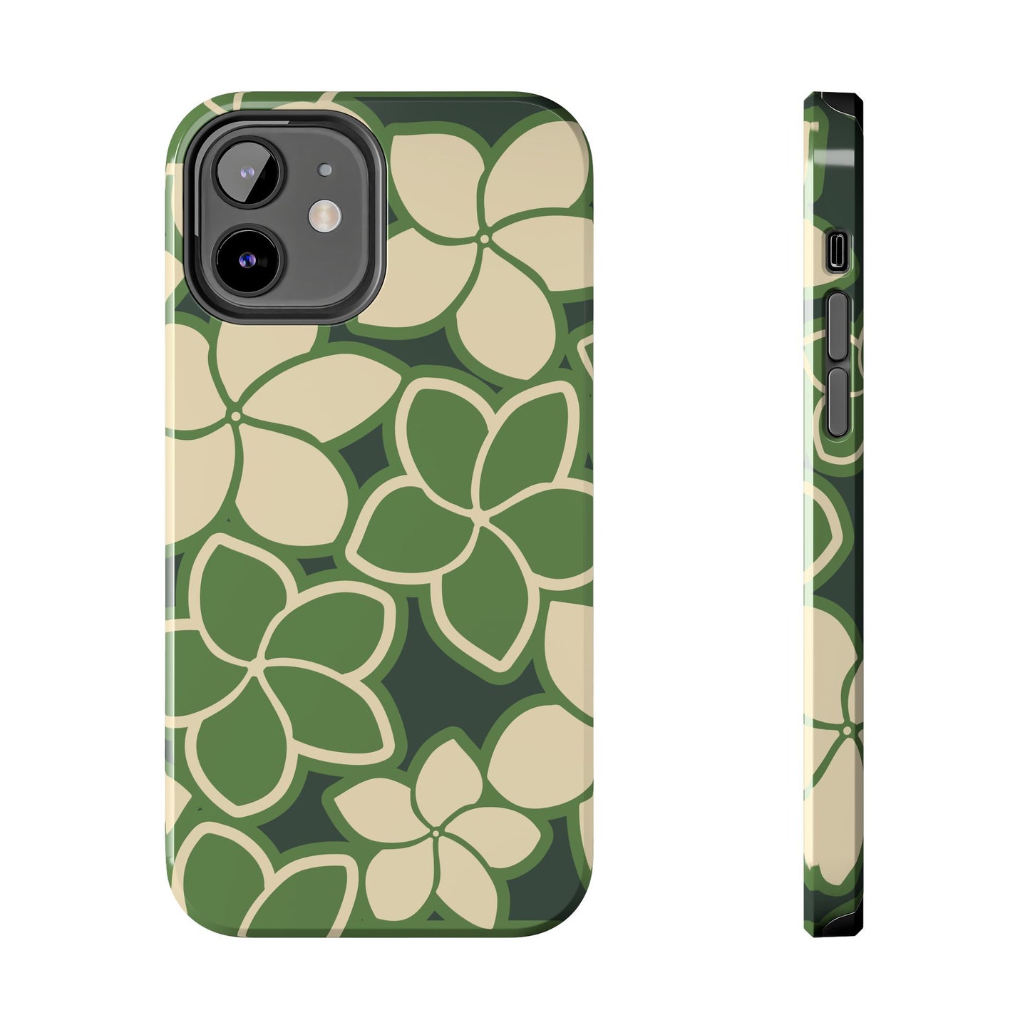 Tough Phone Cases - Plumeria (Green)