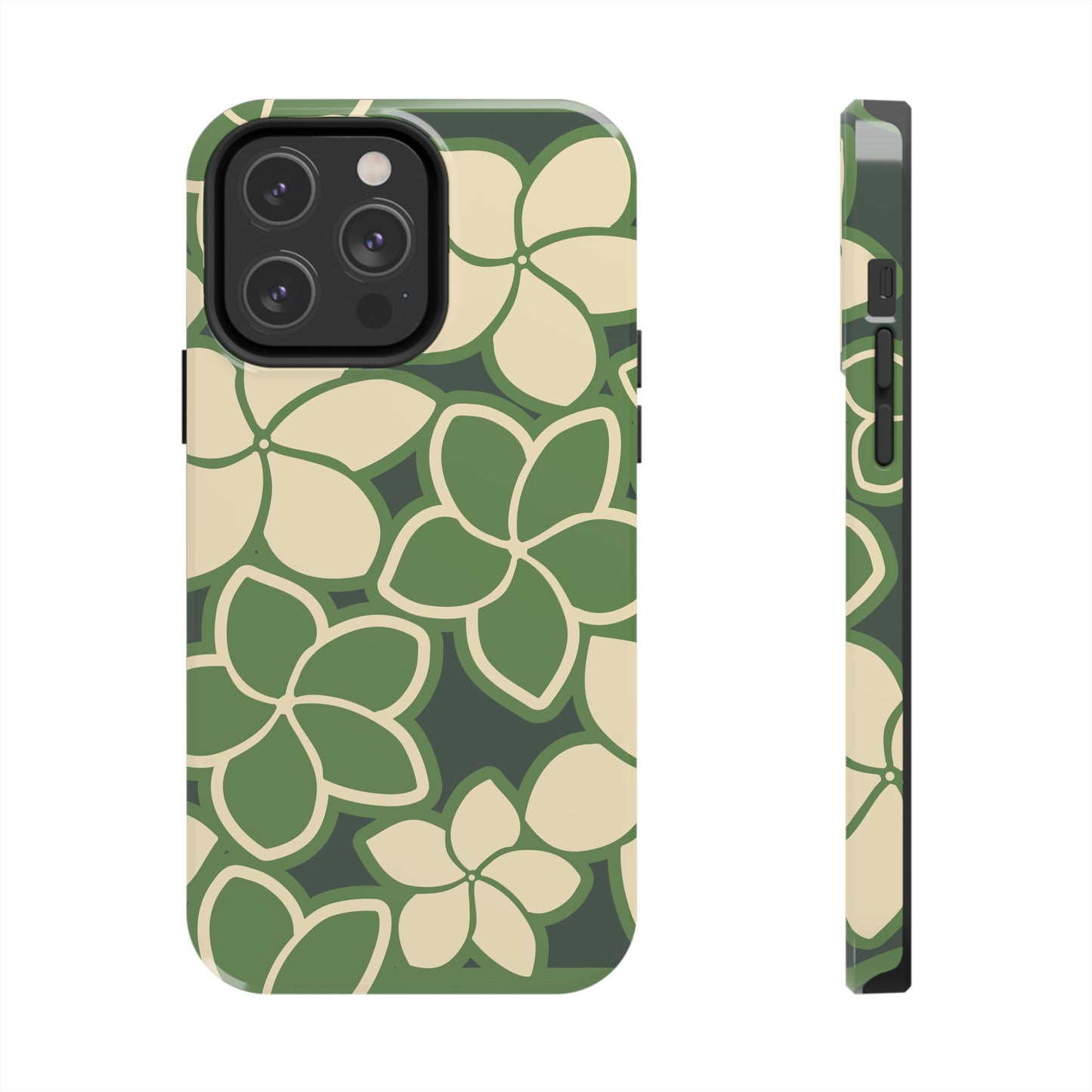 Tough Phone Cases - Plumeria (Green)