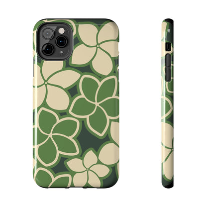 Tough Phone Cases - Plumeria (Green)