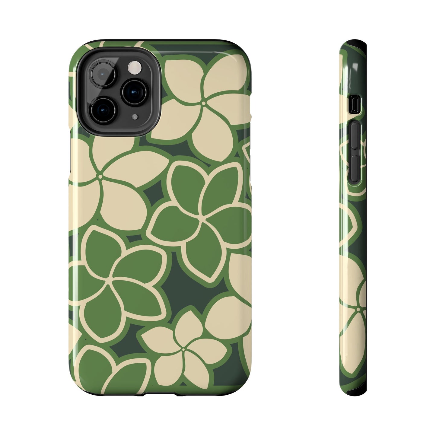 Tough Phone Cases - Plumeria (Green)
