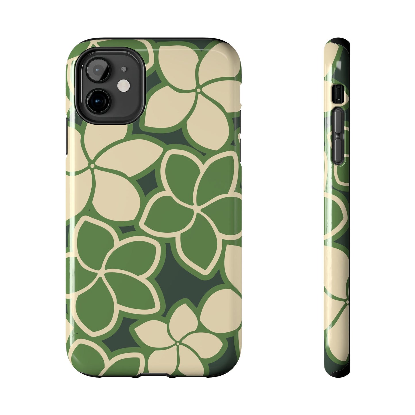 Tough Phone Cases - Plumeria (Green)