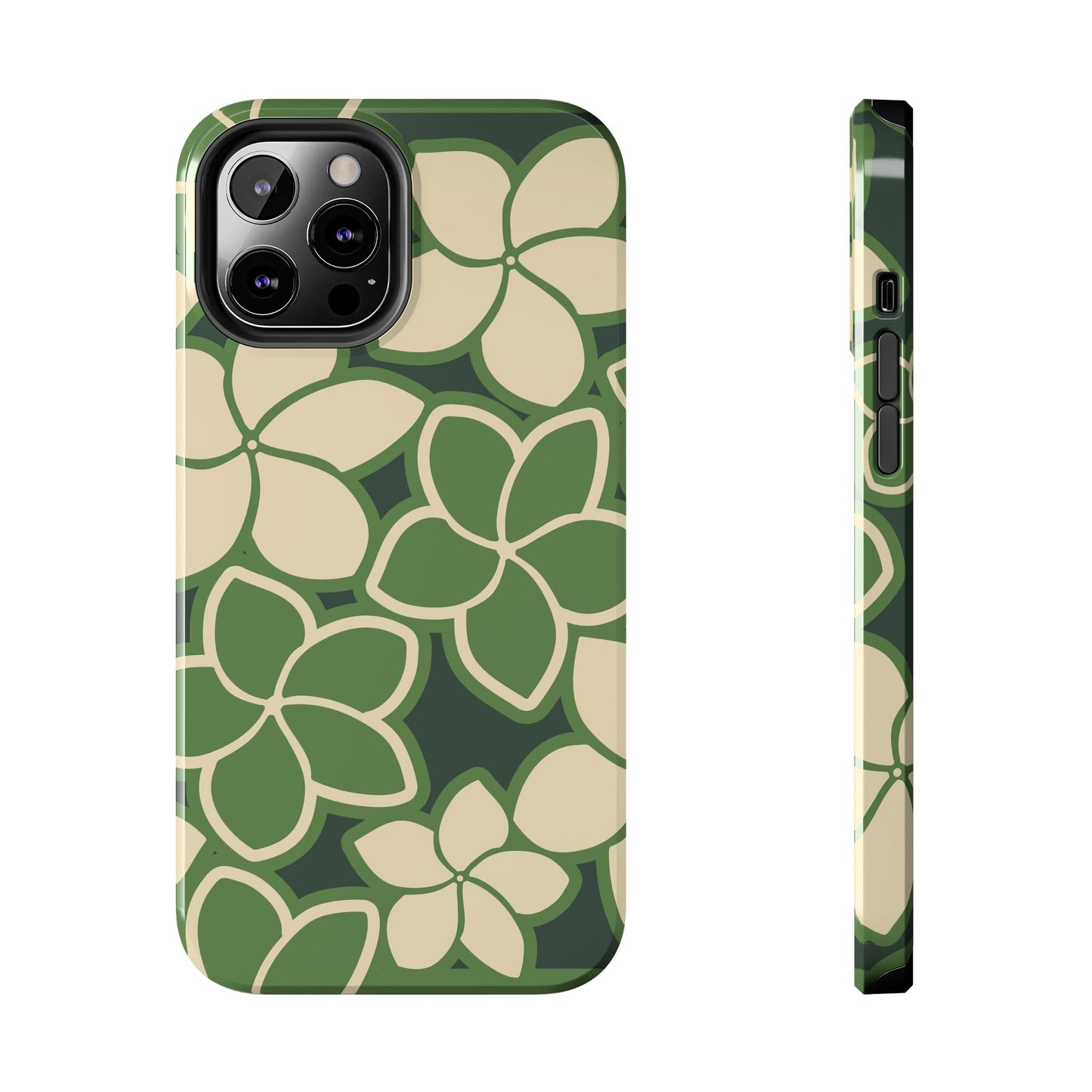 Tough Phone Cases - Plumeria (Green)