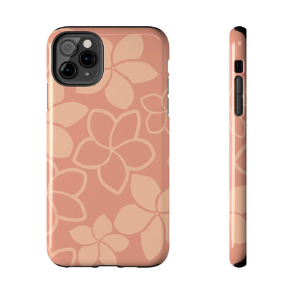 Tough Phone Cases - Plumeria (Salmon)