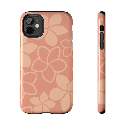 Tough Phone Cases - Plumeria (Salmon)