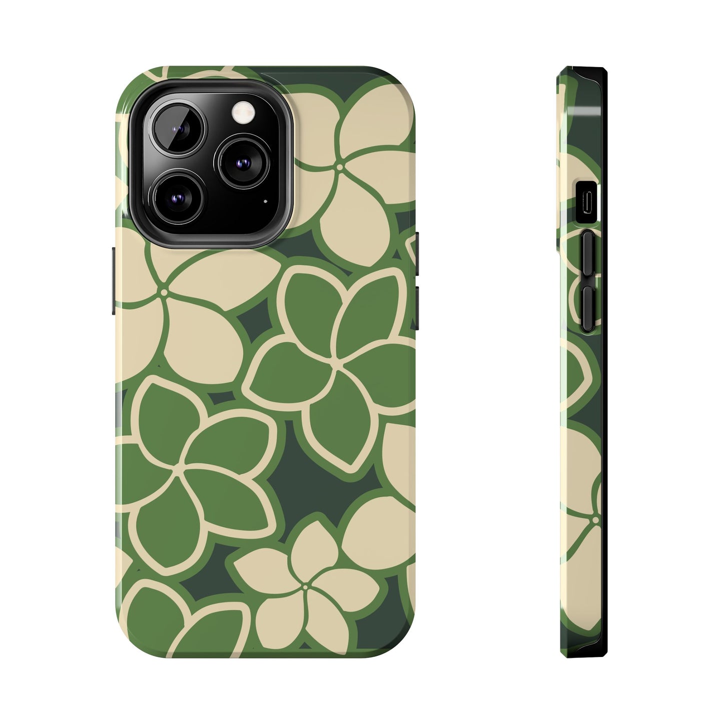 Tough Phone Cases - Plumeria (Green)