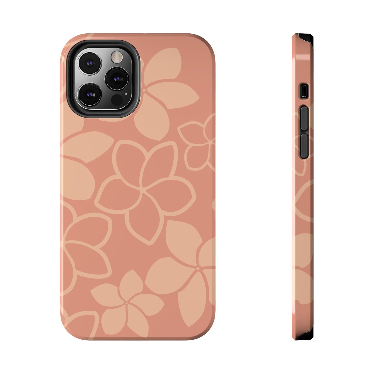 Tough Phone Cases - Plumeria (Salmon)