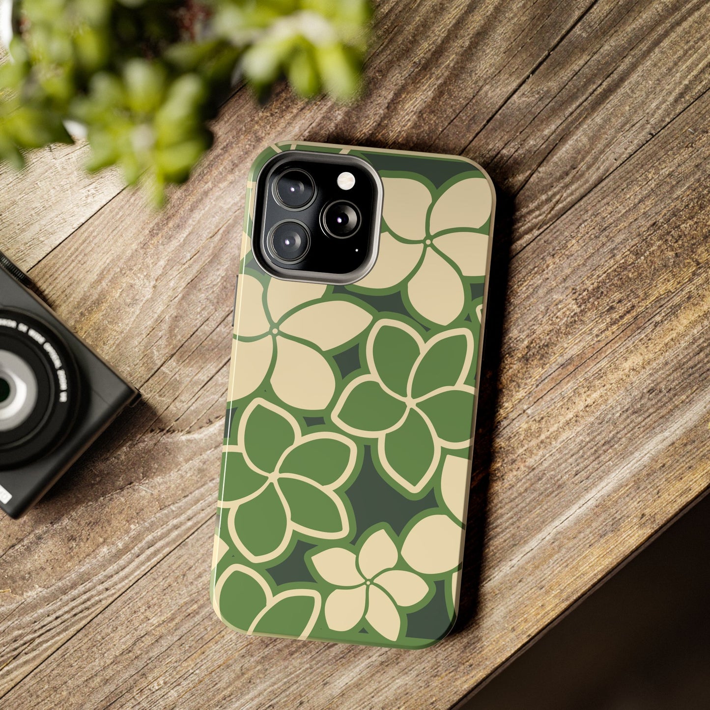 Tough Phone Cases - Plumeria (Green)