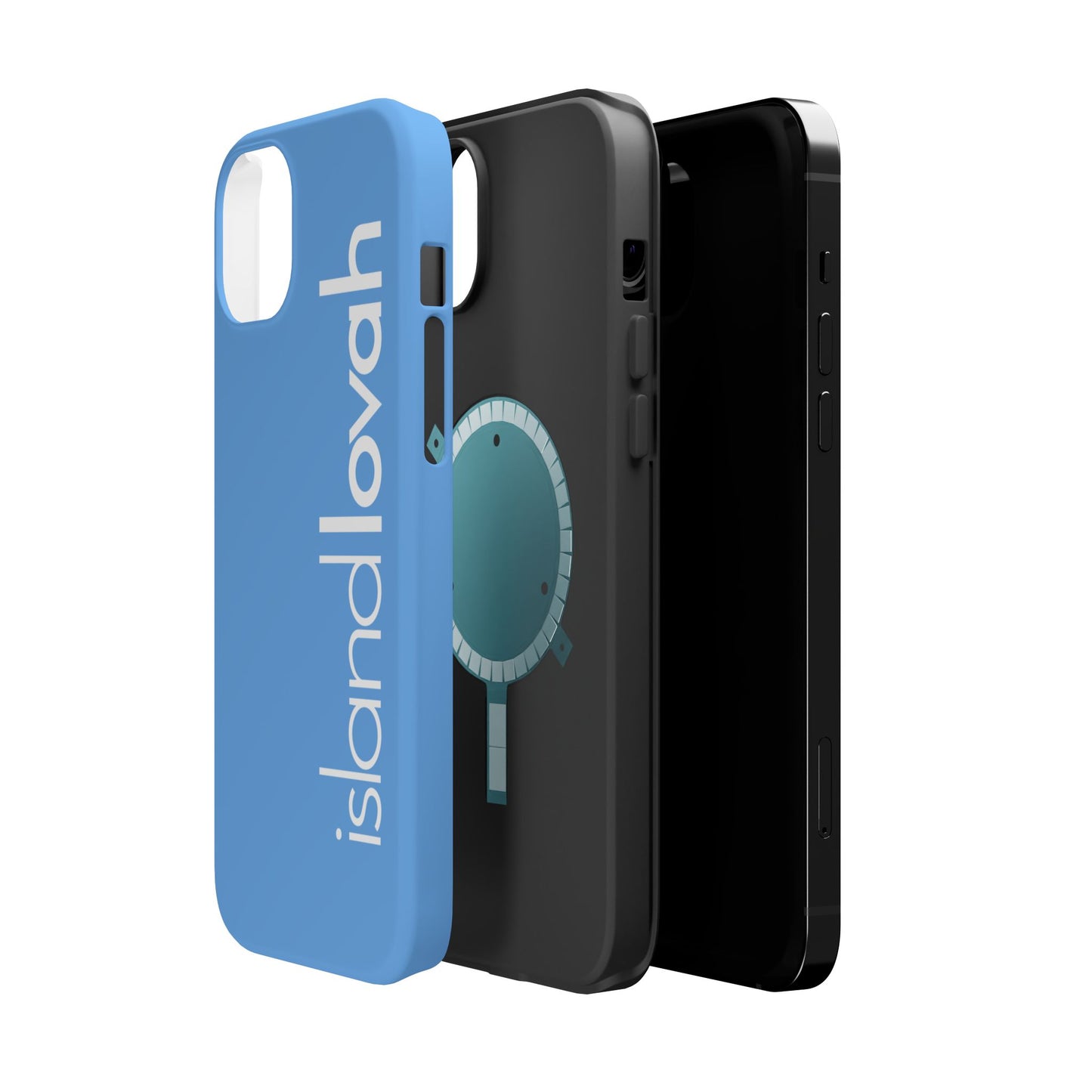 Magnetic Tough Cases iPhone - Island Lovah (Light Blue)