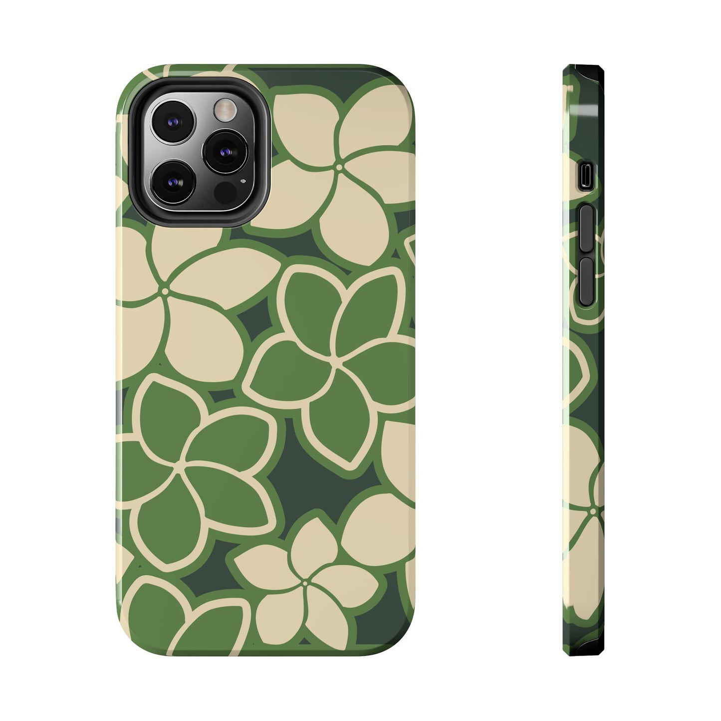 Tough Phone Cases - Plumeria (Green)