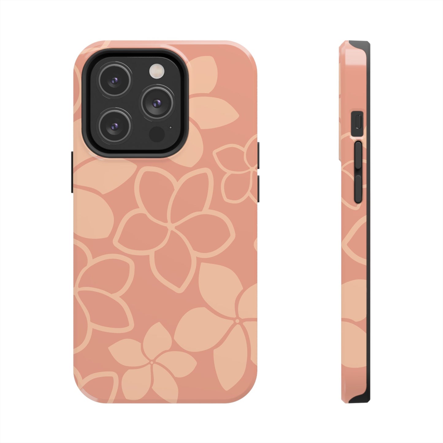 Tough Phone Cases - Plumeria (Salmon)