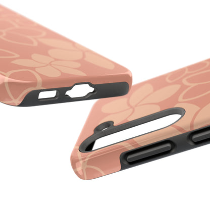 Tough Phone Cases - Plumeria (Salmon)