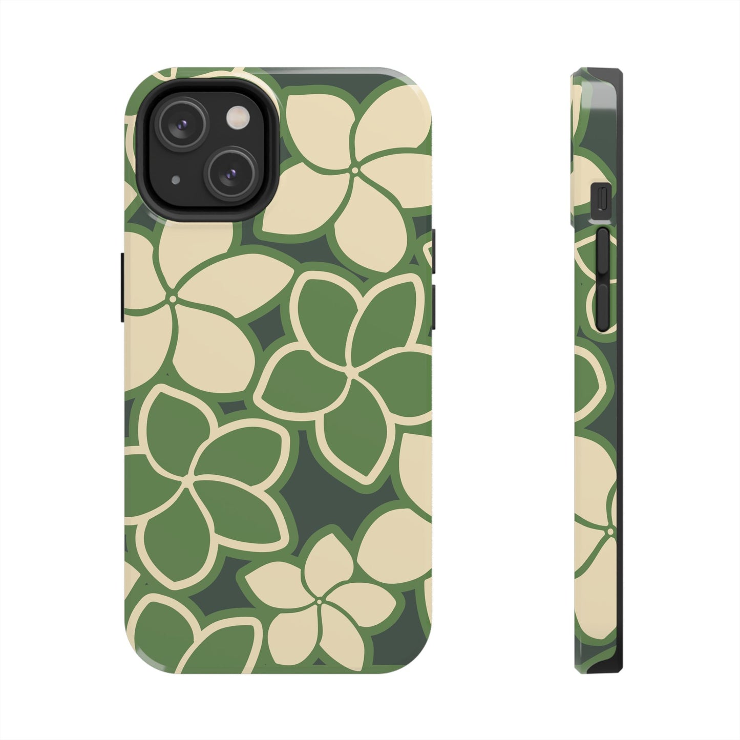 Tough Phone Cases - Plumeria (Green)