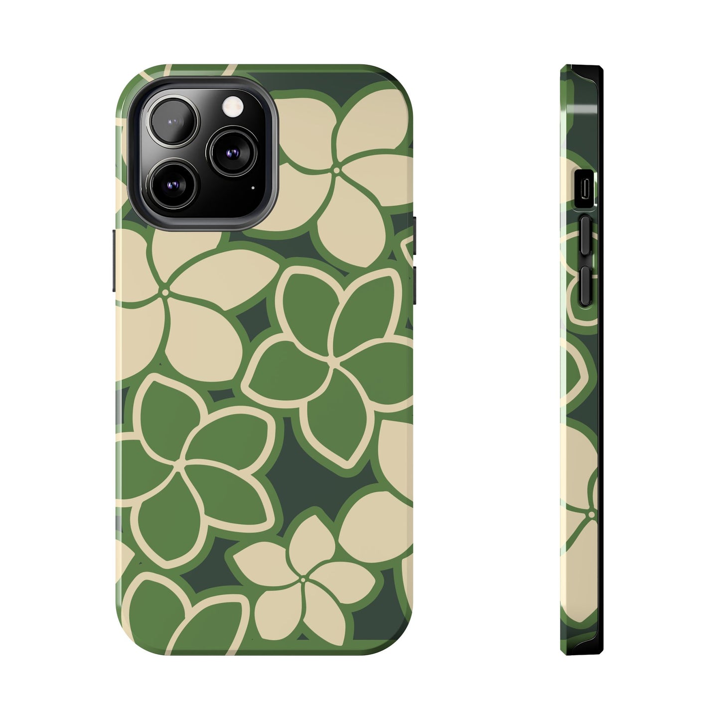 Tough Phone Cases - Plumeria (Green)
