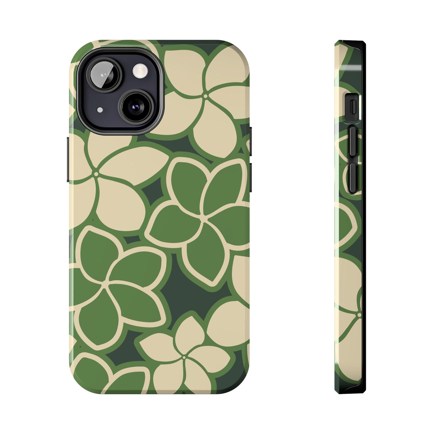 Tough Phone Cases - Plumeria (Green)