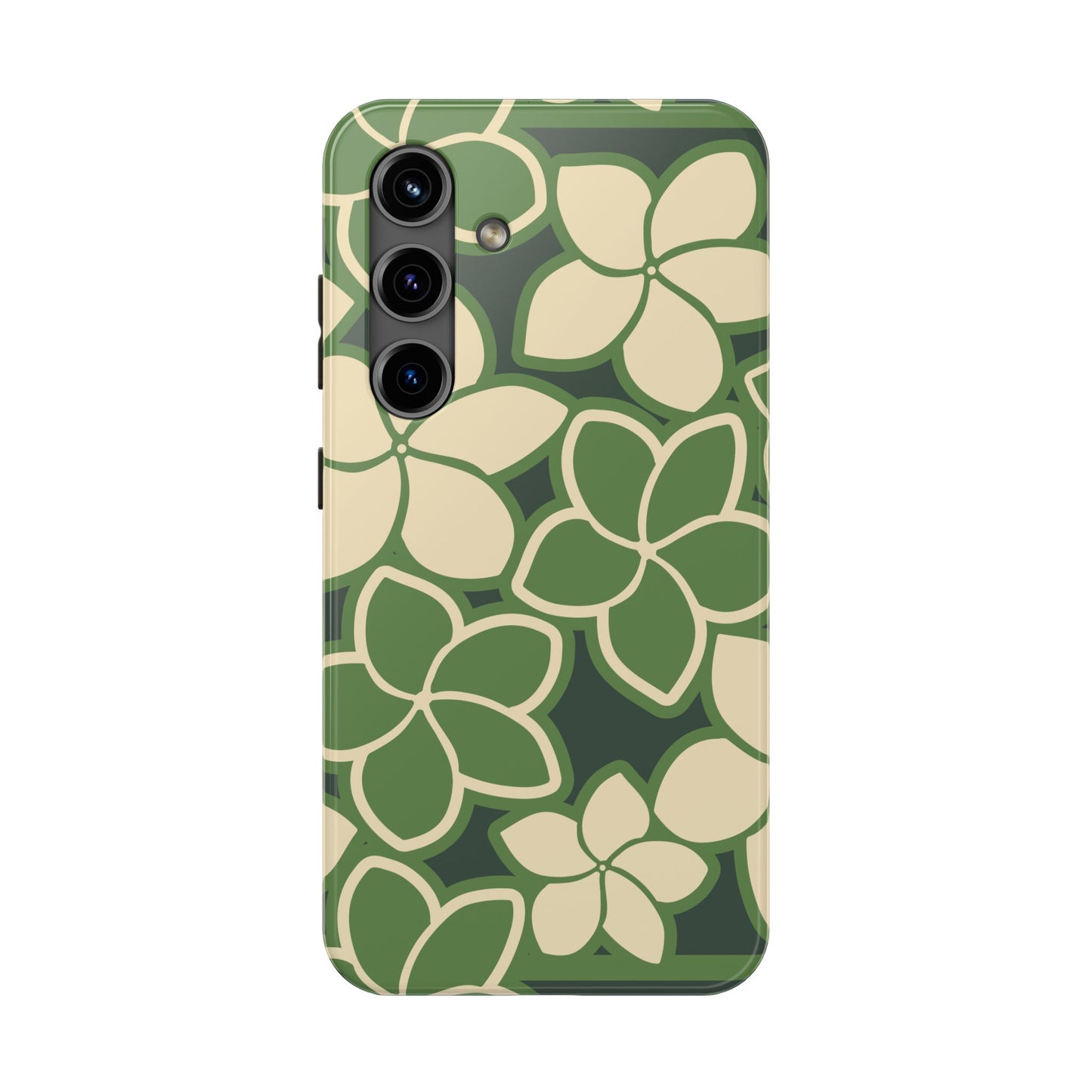 Tough Phone Cases - Plumeria (Green)